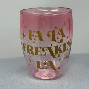 Slant Collections “Fa La Freakin’ La” Double-Wall Stemless Glass – 10 oz